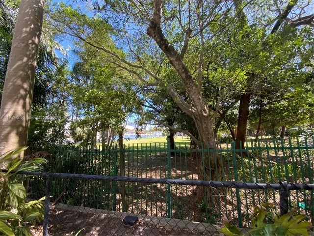 a view of a glass door