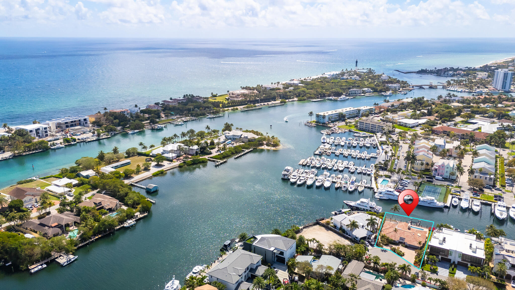 2810 Northeast 29th Street Lighthouse Point, FL 33064 - Photo 2 of 4 a view of a city and ocean view