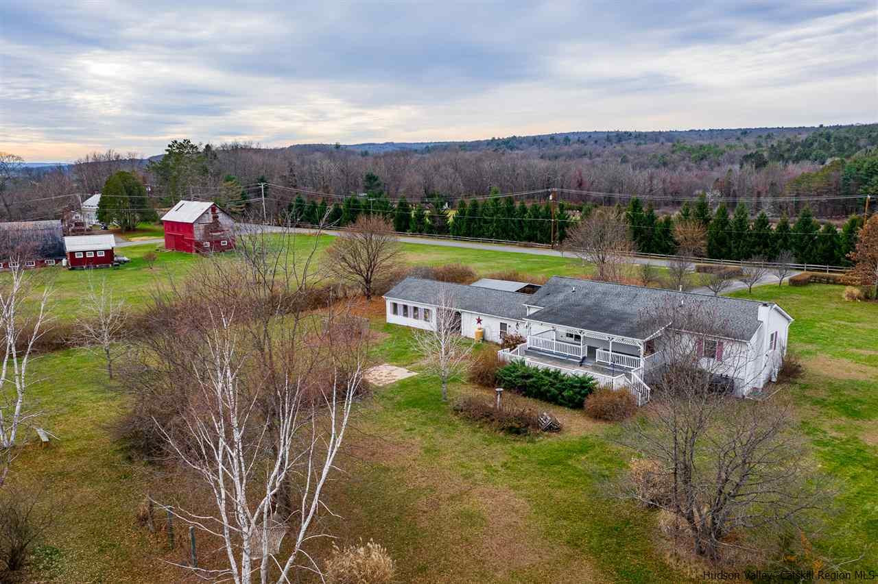 225 Pine Bush Road Stone Ridge, NY 12484 - Photo 24 of 29 a view of a garden with mountains in the background