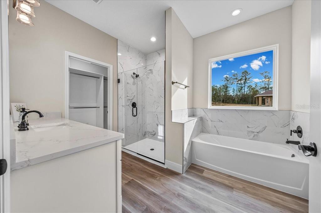 5315 Southwest 121st Terrace Ocala, FL 34481 - Photo 34 of 56 a bathroom with a tub a sink and mirror