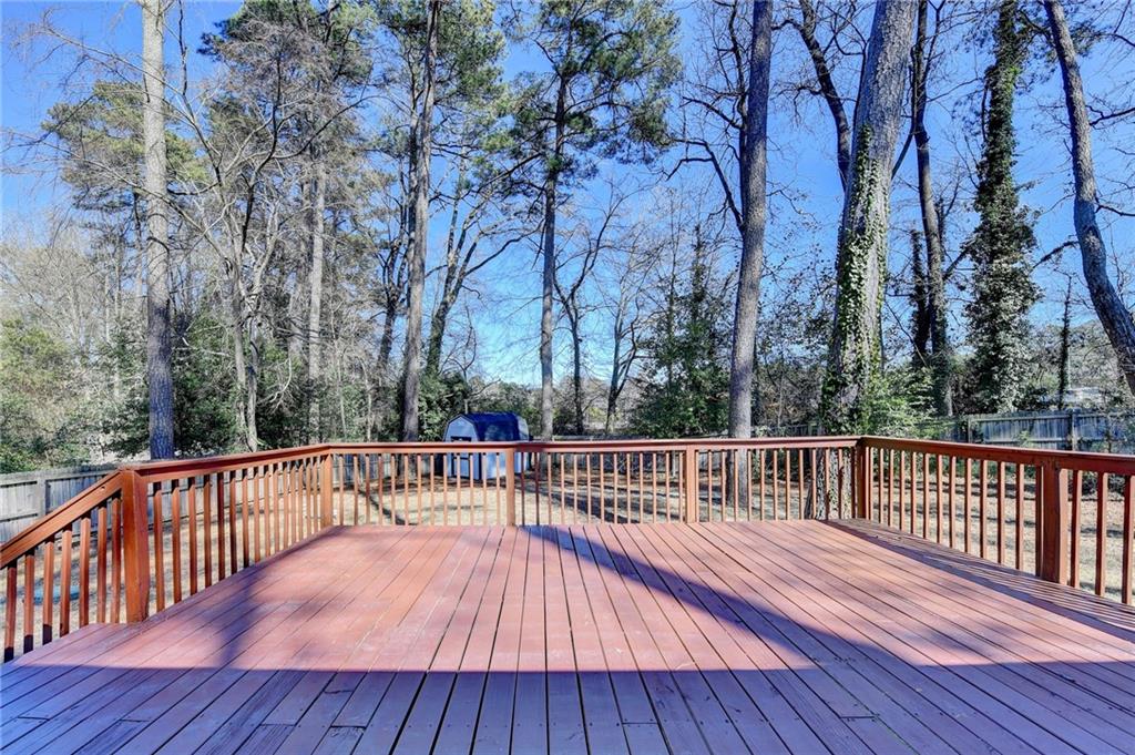 3463 Northlake Way Atlanta, GA 30340 - Photo 62 of 73 a view of backyard with deck and deck