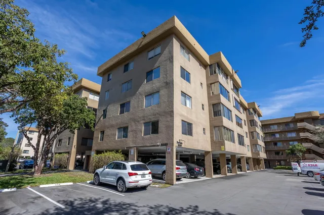 a car parked in front of a building