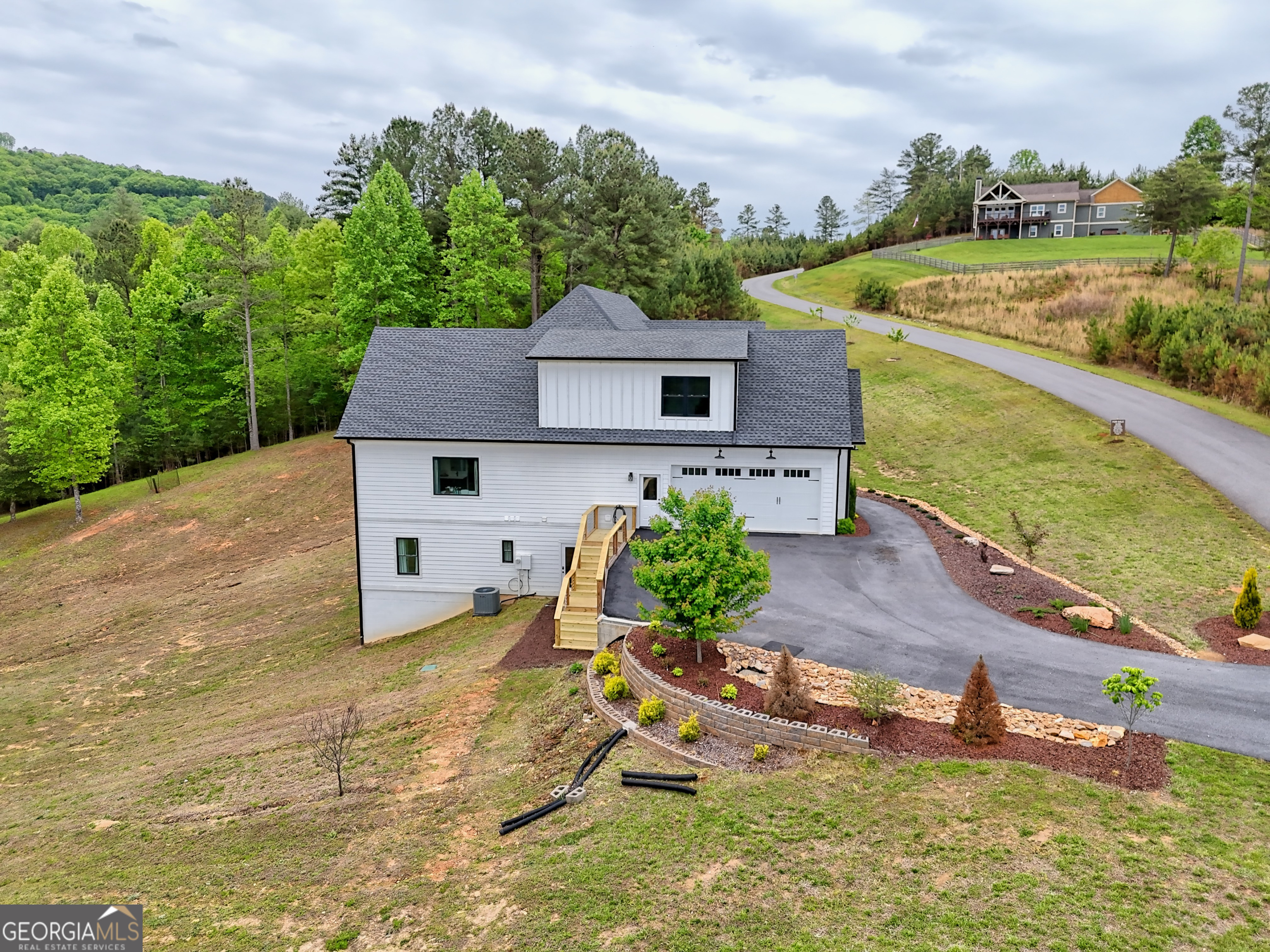 1424 Ridge Pointe Way Blairsville, GA 30512 - Photo 83 of 114 an aerial view of a house with a yard basket ball court and outdoor seating