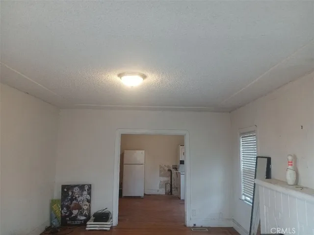 a room that has a bed and a window