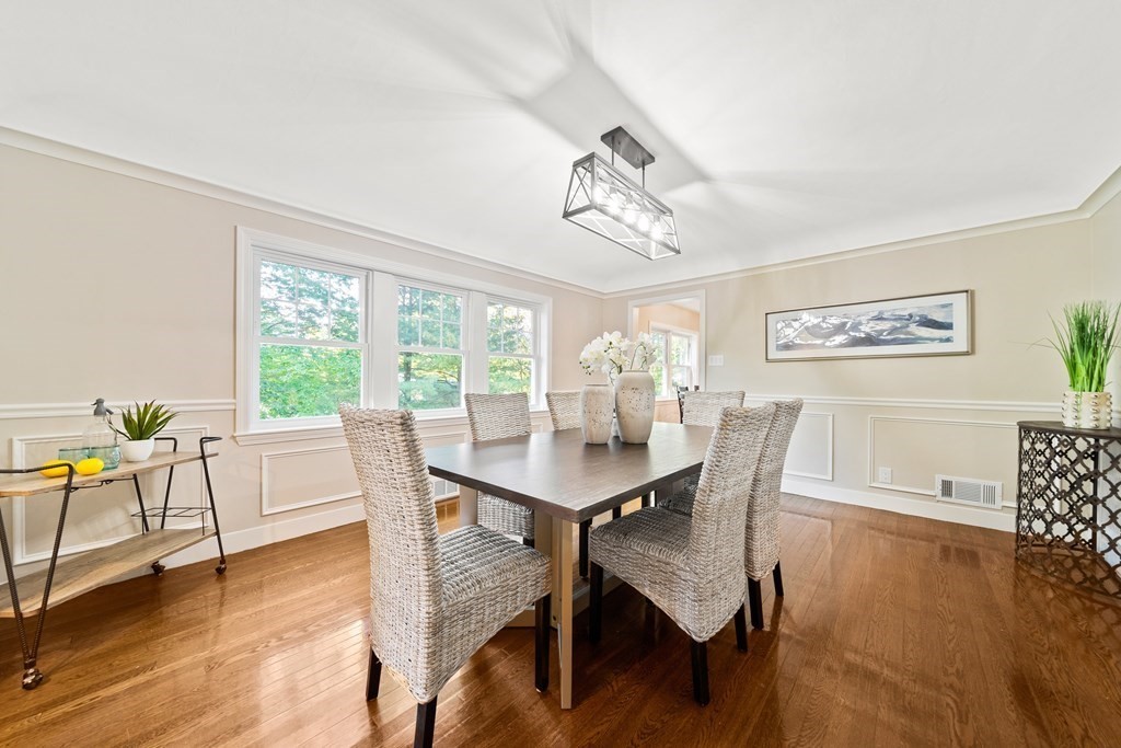 70 Burdean Road Newton, MA 02459 - Photo 12 of 38 a view of a dining room with furniture window and wooden floor
