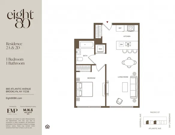 $4,154 | 880 Atlantic Avenue, Unit 2A | Prospect Heights