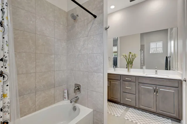 a view of a golf course with a lake