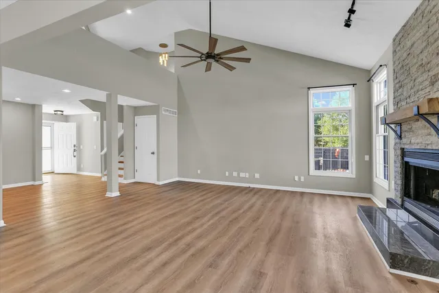 wooden floor in an empty room
