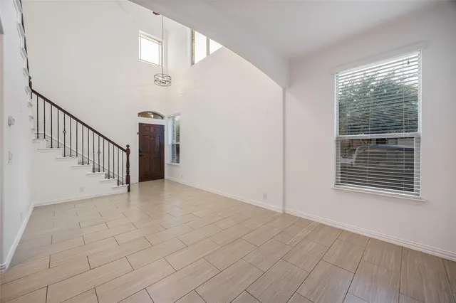 a view of an entryway with staircase