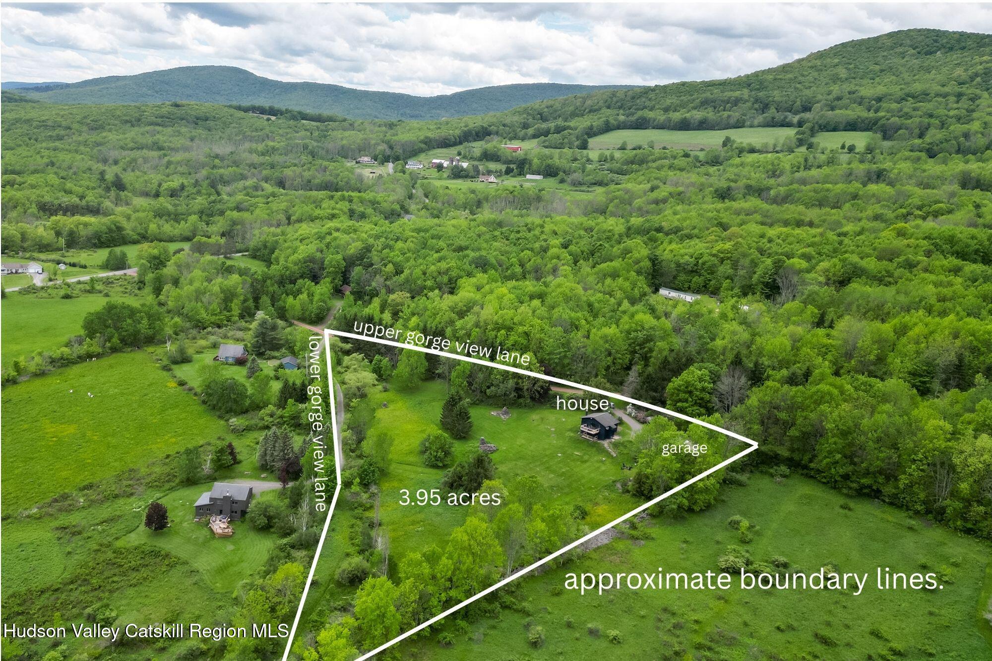 222 Upper Gorge View Lane Roxbury, NY 12474 - Photo 43 of 43 approximate boundary lines.