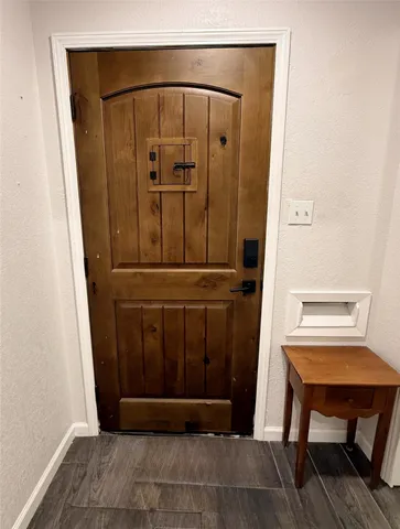 a view of front door