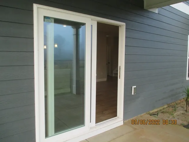 view of a wooden door