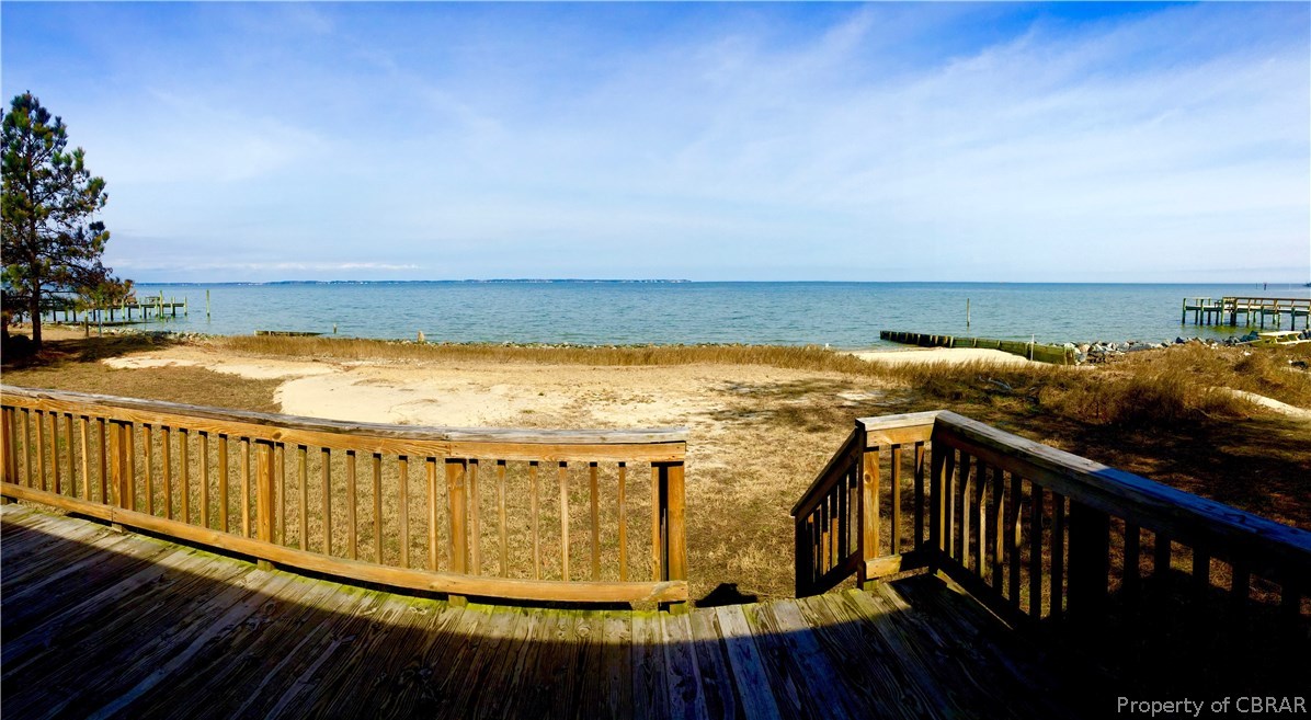 138 Montgomery Cove Road Deltaville, VA 23043 - Photo 3 of 11 Deck overlooking the river