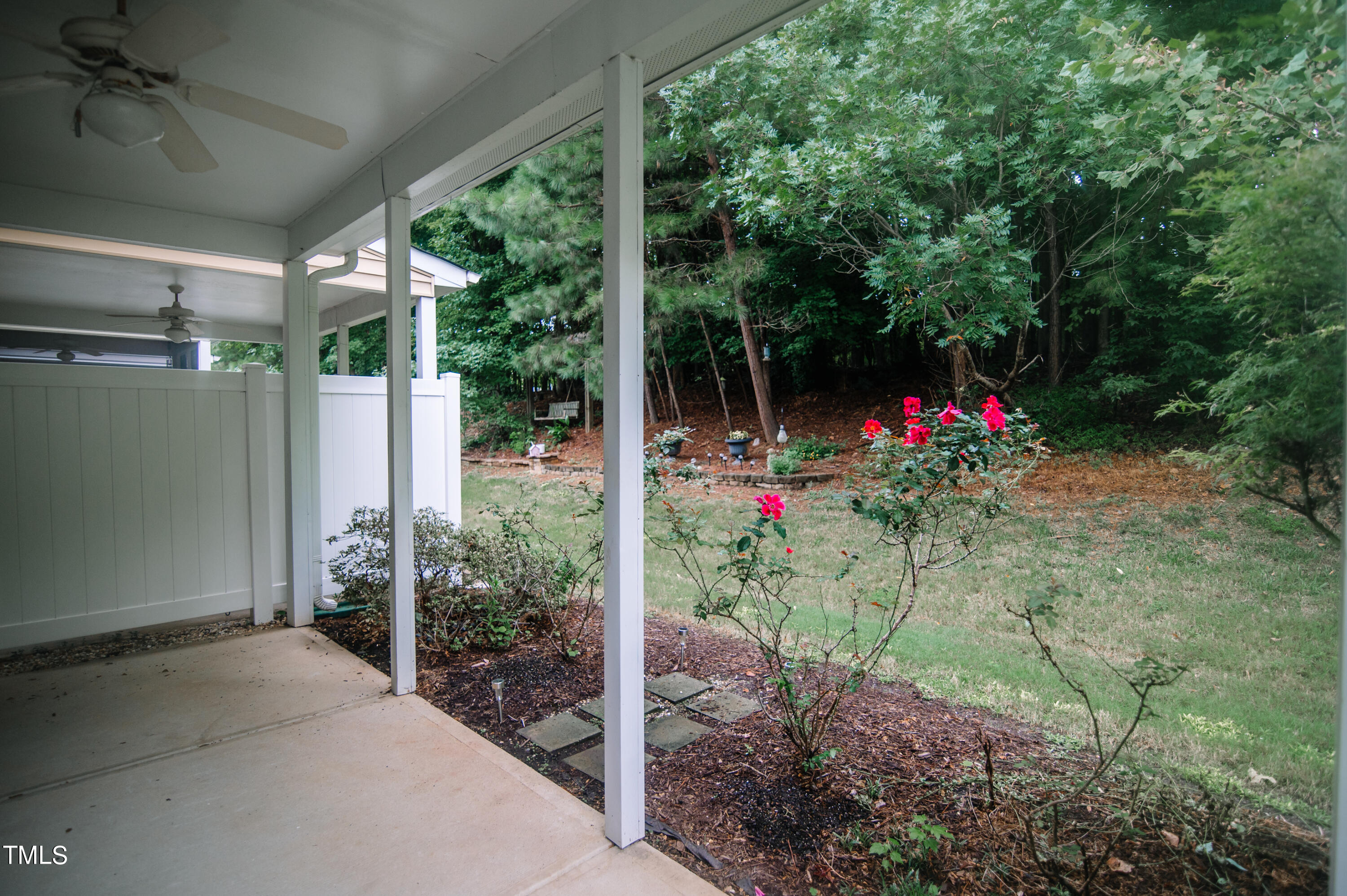 309 Deacon Ridge Street Wake Forest, NC 27587 - Photo 22 of 23 Backyard with view from porch