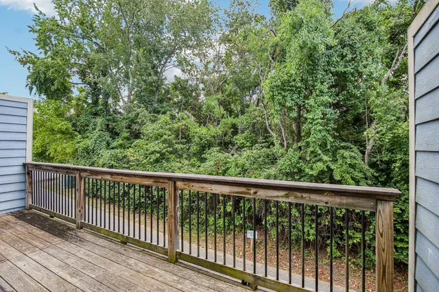 a view of a balcony with outdoor space