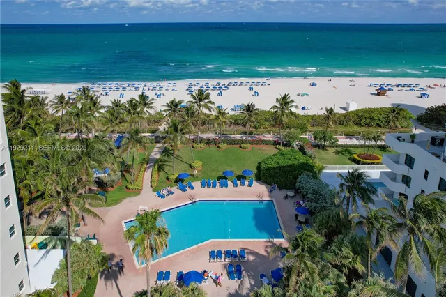 an aerial view of a city