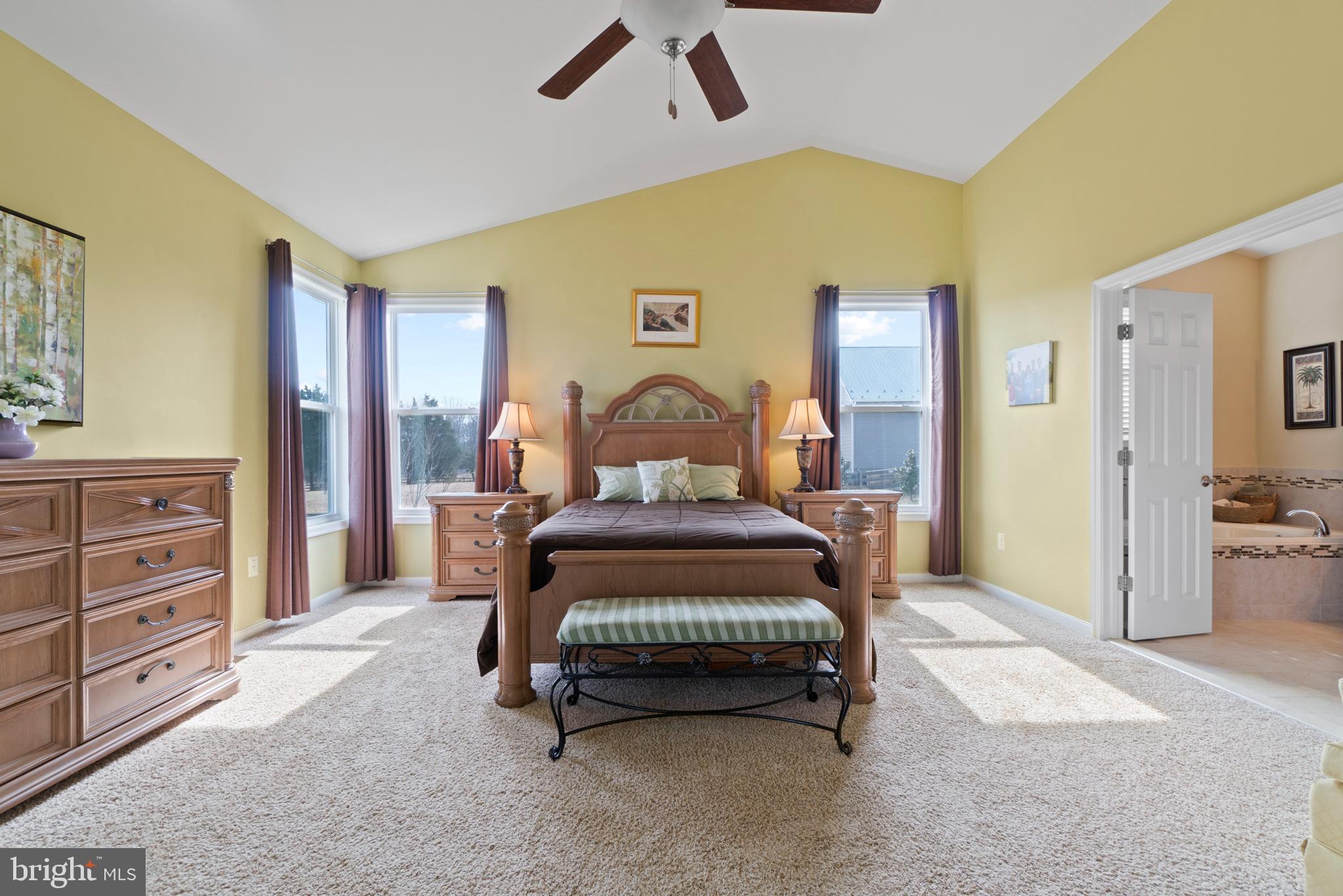92 Heflin Road Stafford, VA 22556 - Photo 23 of 48 Tall cathedral ceiling in primary bedroom
