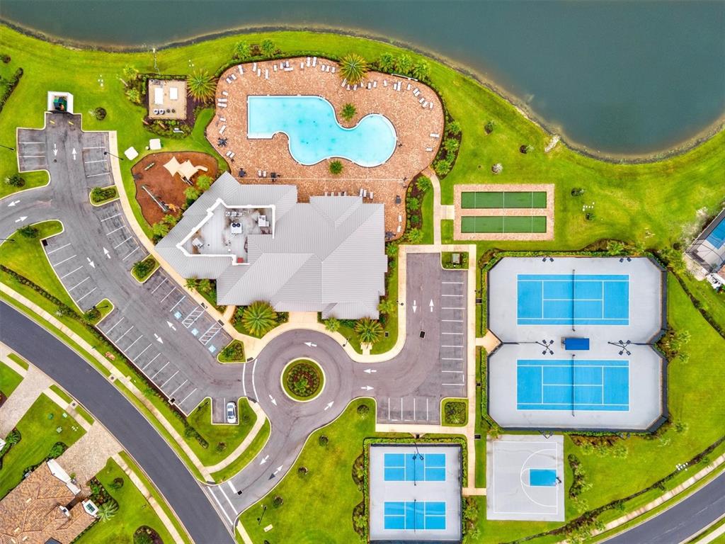 17030 Blue Ridge Place Bradenton, FL 34211 - Photo 65 of 65 aerial view of a pool patio and outdoor seating