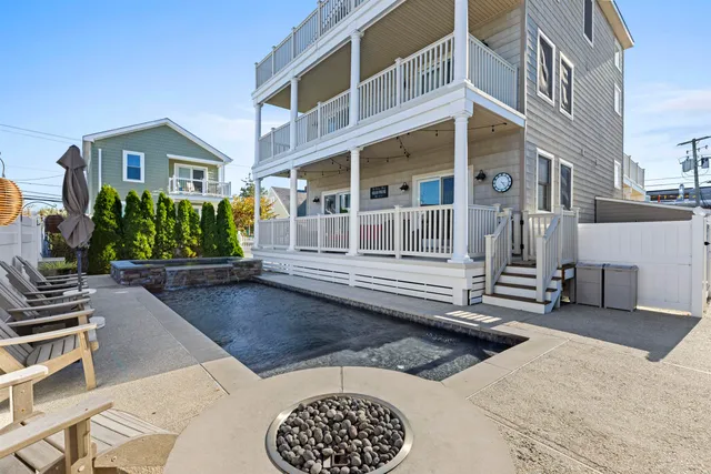 a view of a house with a street