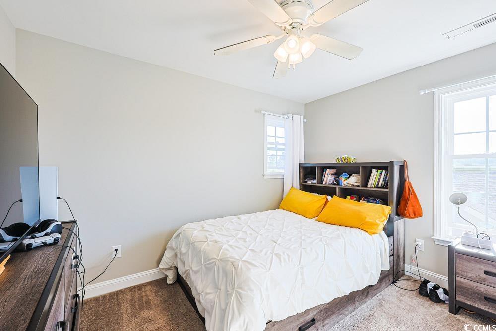 724 Hobonny Loop Longs, SC 29568 - Photo 23 of 40 Bedroom featuring carpet flooring and ceiling fan