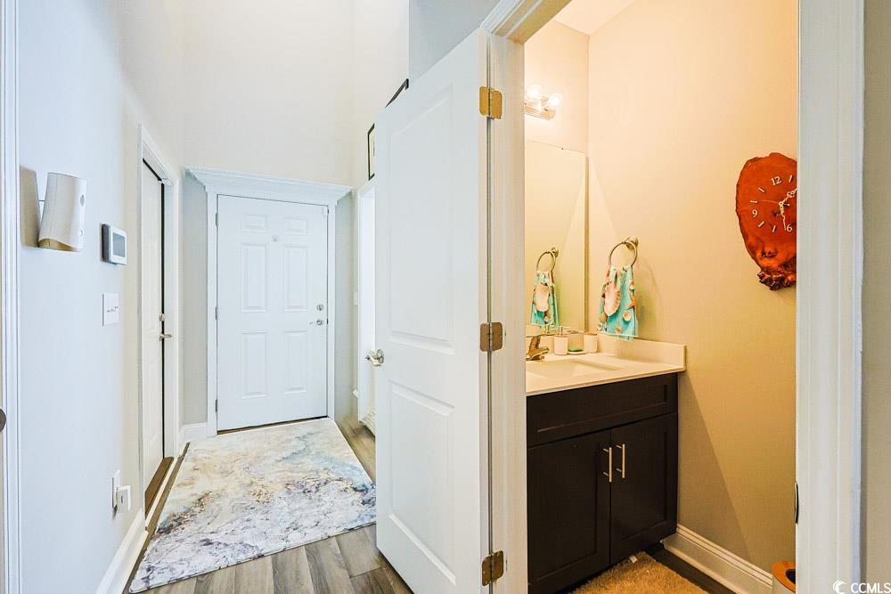 724 Hobonny Loop Longs, SC 29568 - Photo 33 of 40 Bathroom with vanity and light wood-style flooring