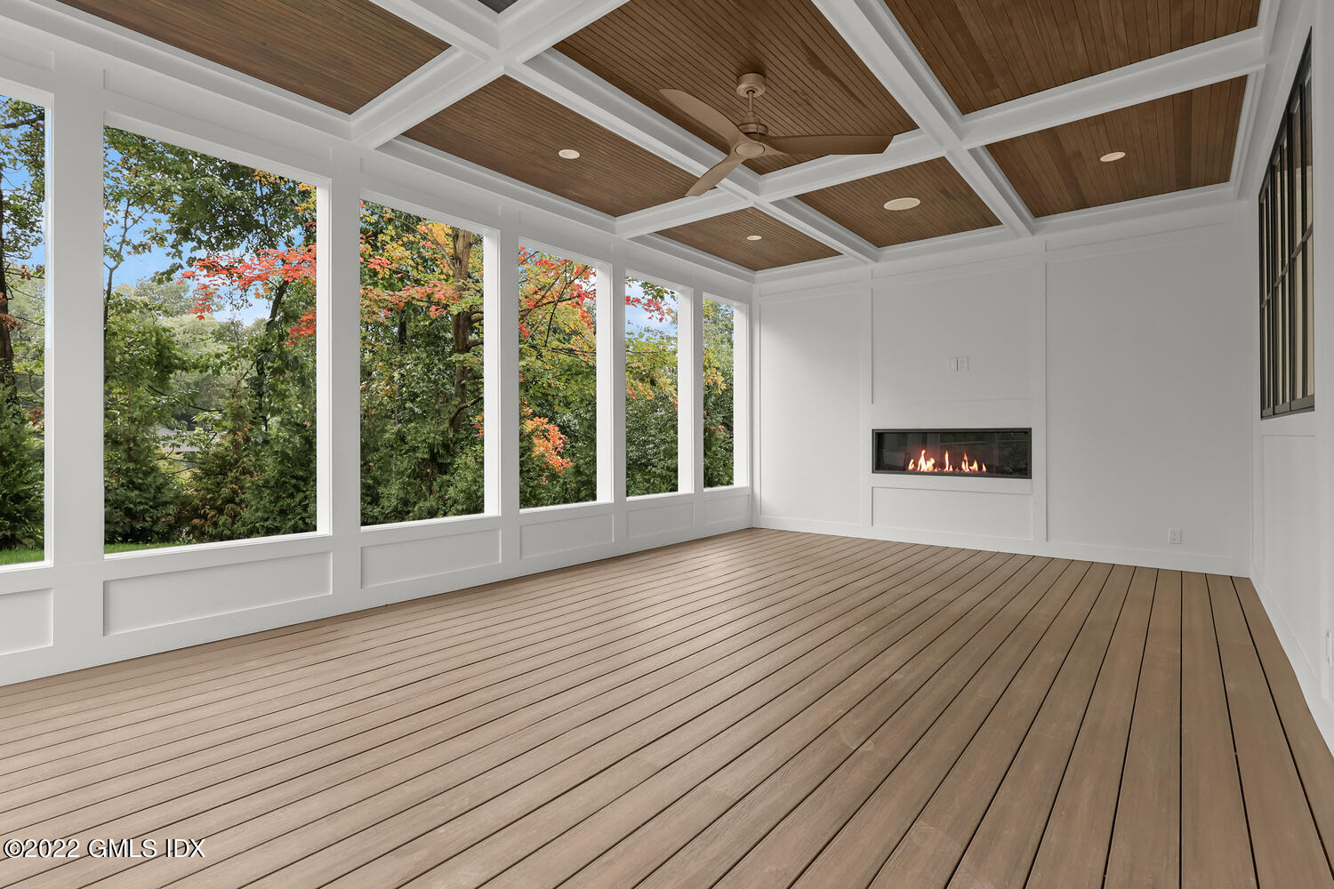 108 Sheephill Road Riverside, CT 06878 - Photo 14 of 47 an empty room with wooden floor and windows