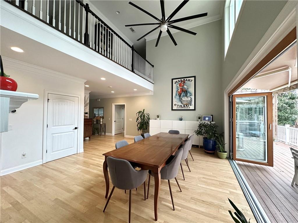3232 Brookview Road Marietta, GA 30067 - Photo 11 of 86 a view of a dining room with furniture window and wooden floor