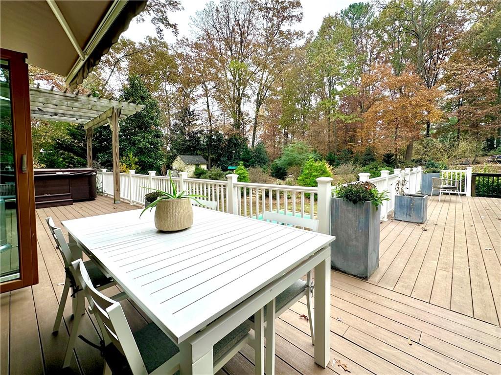 3232 Brookview Road Marietta, GA 30067 - Photo 34 of 86 a view of a patio with table and chairs