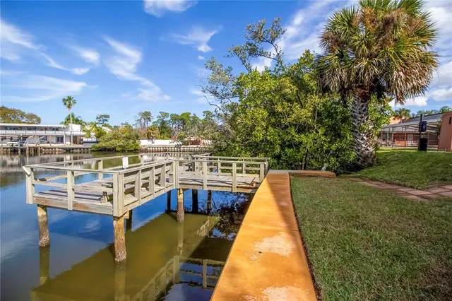 a view of a lake with a ocean view