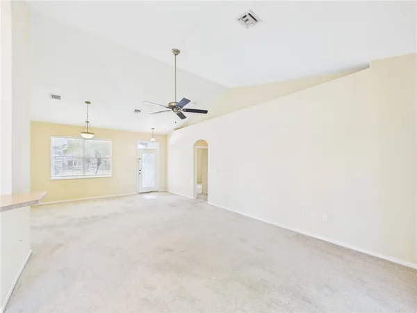 a view of an empty room