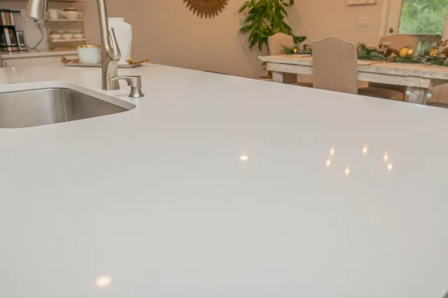 a close view of sink and tap