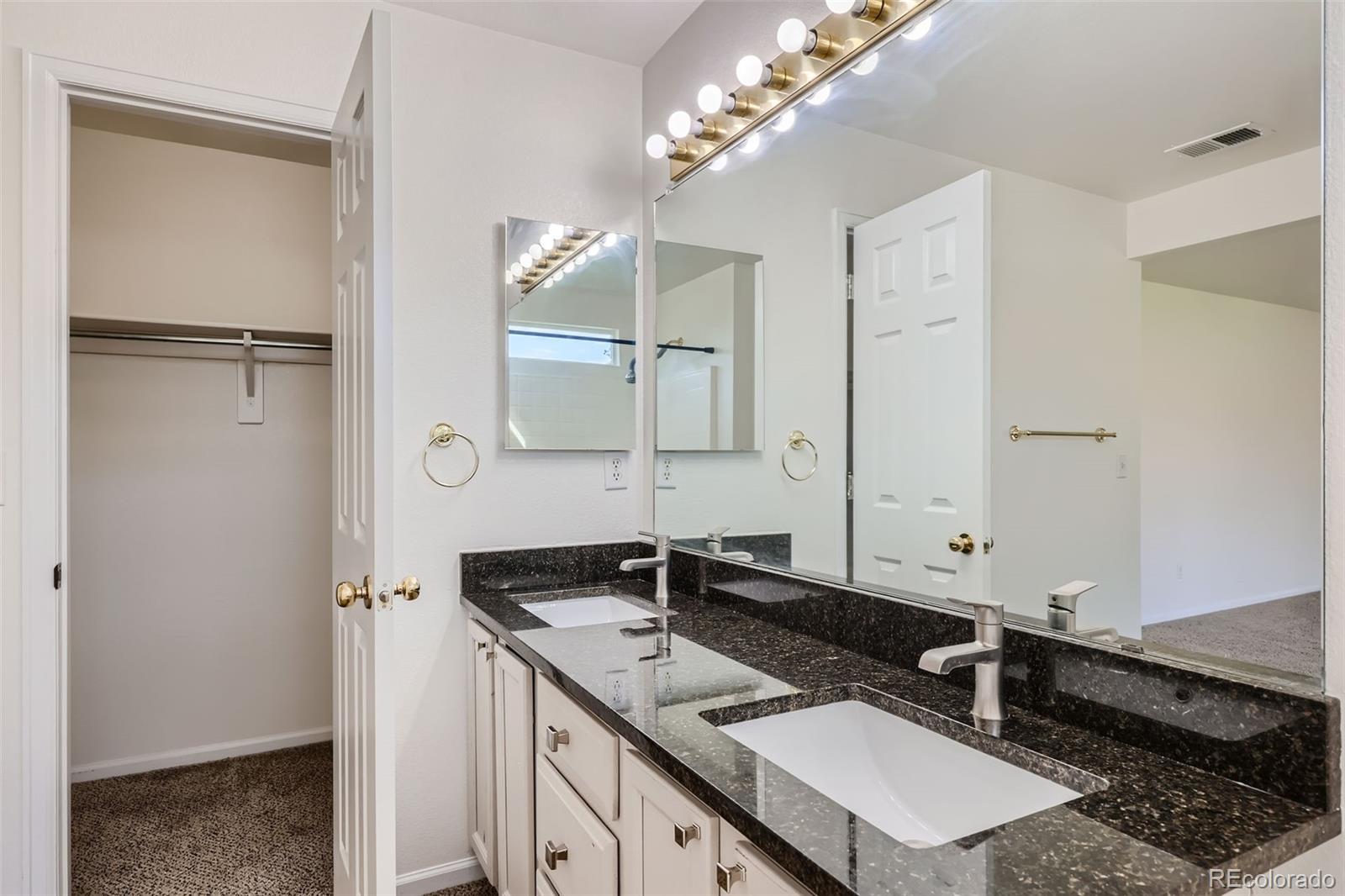 10562 Tracewood Circle Highlands Ranch, CO 80130 - Photo 18 of 28 a bathroom with a sink and a mirror