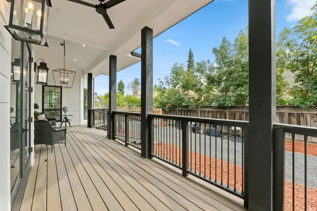 a spacious bathroom with a bathtub and a shower