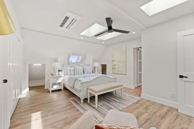 a view of a chairs on the roof deck