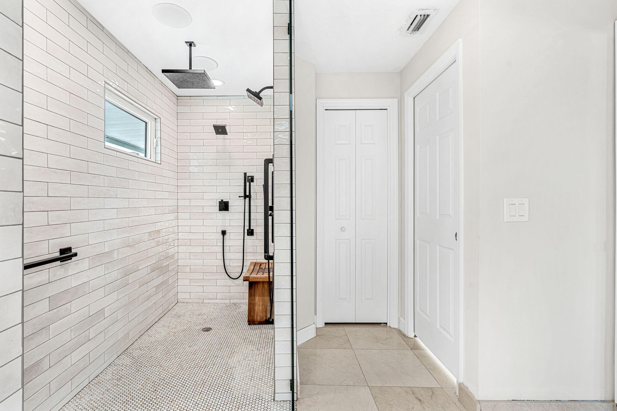 452 Sandy Key Melbourne Beach, FL 32951 - Photo 66 of 140 a bathroom with a shower and mirror