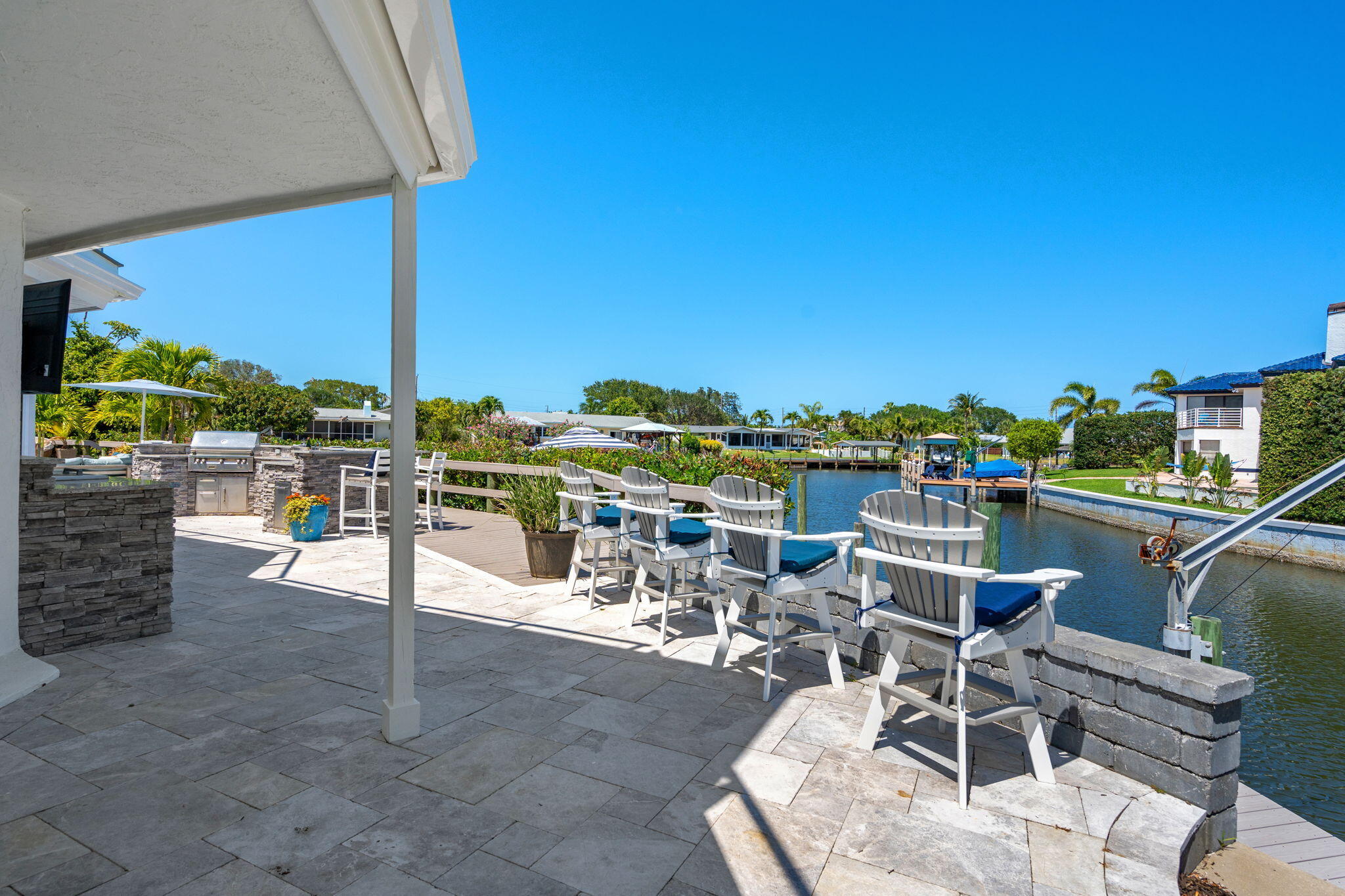 452 Sandy Key Melbourne Beach, FL 32951 - Photo 89 of 140 a view of a terrace with chairs