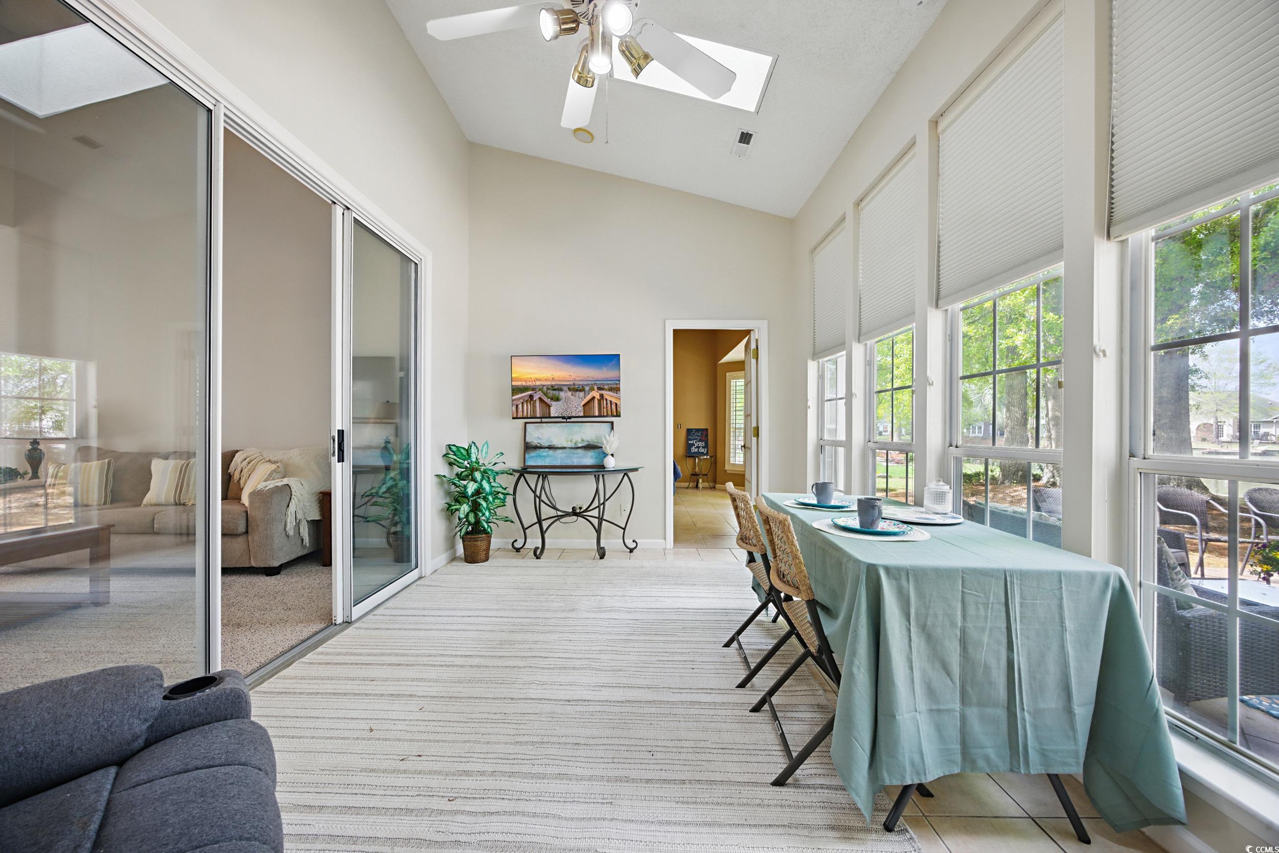 1673 Coventry Road Surfside Beach, SC 29575 - Photo 12 of 30 Sunroom featuring a skylight