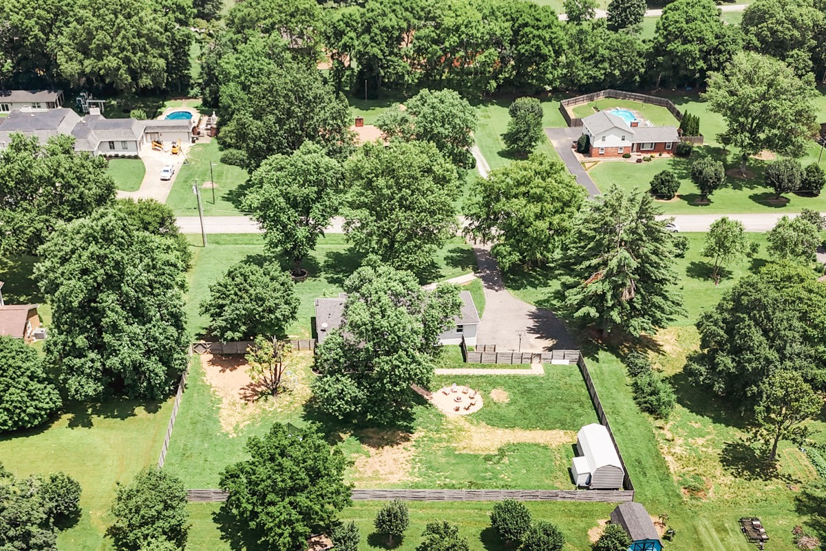 109 Poplar Street Franklin, TN 37064 - Photo 59 of 72 an aerial view of a house with yard swimming pool and outdoor seating