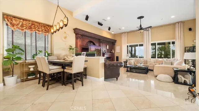 a workspace with furniture window and wooden floor