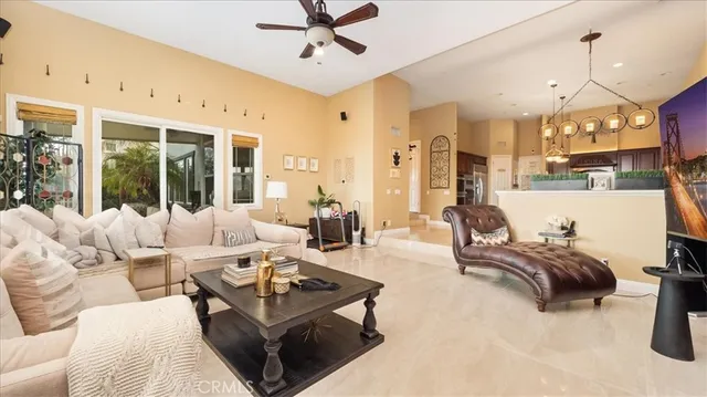 a bedroom with a bed and a mirror