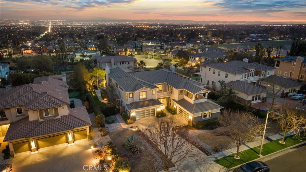 9655 Norbrook Drive Rancho Cucamonga, CA 91737 - Photo 64 of 68 an aerial view of a residential houses with outdoor space and ocean view