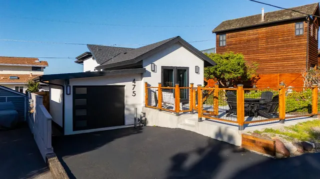 a view of a house with gym equipment