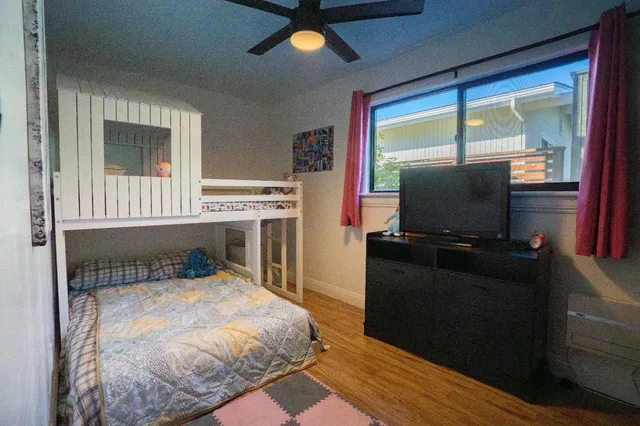 a view of a house with gym equipment and windows