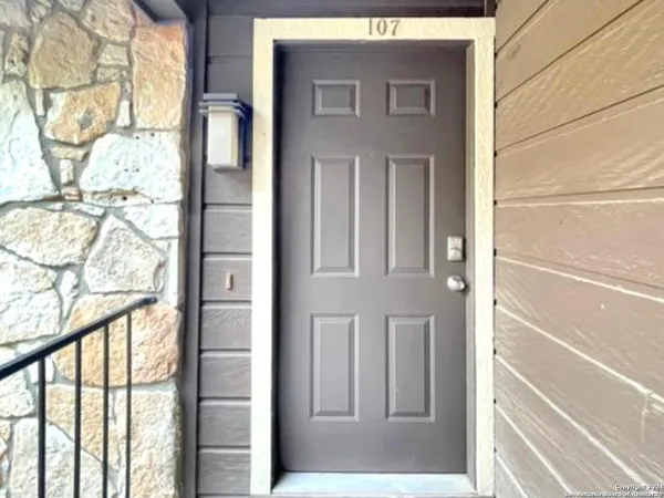 a view of front door