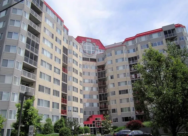 a front view of a building