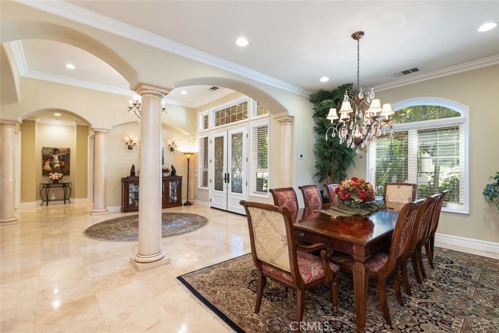 23965 Lawson Road Corona, CA 92883 - Photo 13 of 74 a view of a dining room with furniture
