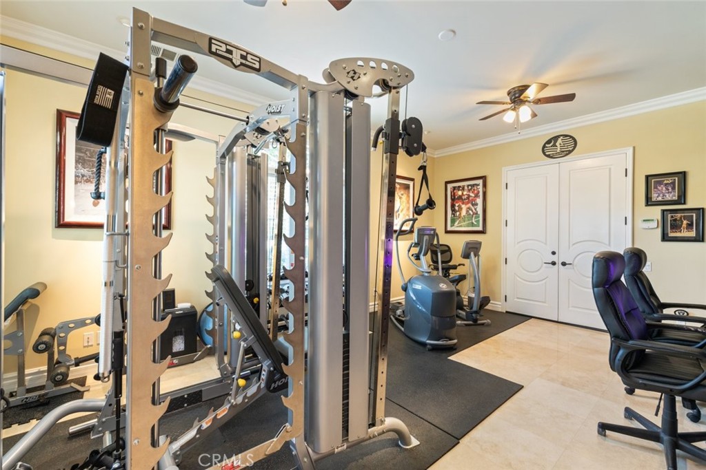 23965 Lawson Road Corona, CA 92883 - Photo 33 of 74 a view of a room with gym equipment