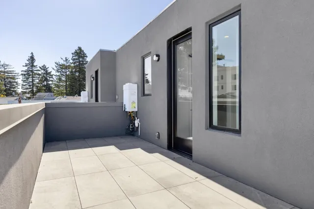 a view of a city with mountain