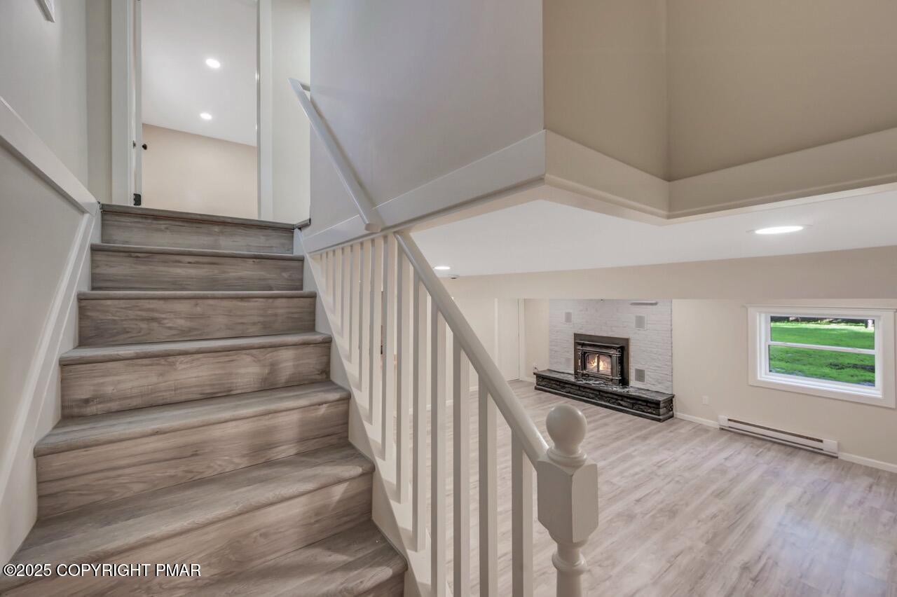 2128 Faratol Road East Stroudsburg, PA 18302 - Photo 32 of 85 a view of entryway and hall with wooden floor