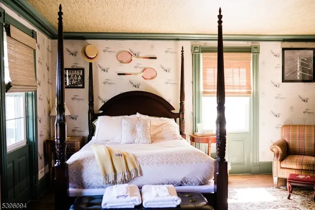 a living room with a couch and a flat screen tv